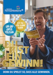 Aktueller Deutsche Fernsehlotterie Weitere Geschäfte Prospekt für Kleinmachnow: DU BIST EIN GEWINN! mit 3} Seiten, 01.12.2023 - 14.12.2023