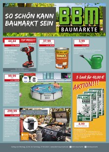 BBM Baumarkt Prospekt So schön kann Baumarkt sein! mit  Seiten in Affinghausen und Umgebung