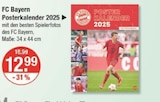 Posterkalender 2025 von FC Bayern im aktuellen V-Markt Prospekt für 12,99 €