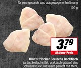 Oma's frischer Seelachs Backfisch im Angebot bei E center in Münster Oma's frischer Seelachs Backfisch Angebote bei E center Münster für 3,79 €