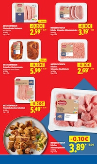Schweinefleisch im Lidl Prospekt "Der Preisführer macht Deutschland dauerhaft günstiger!" mit 38 Seiten (Oberhausen)