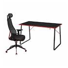 Gamingschreibtisch und -stuhl schwarz Angebote von HUVUDSPELARE / MATCHSPEL bei IKEA Meerbusch für 278,00 €