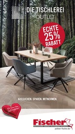 Aktueller Polstermöbel Fischer Prospekt mit Tisch, "Holztische", Seite 1
