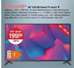 40" Full-HD Smart-TV von Sharp im aktuellen V-Markt Prospekt für 199,00 €