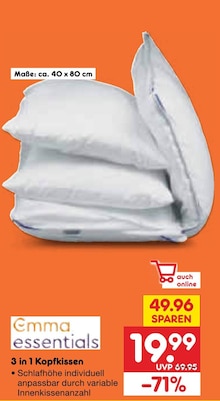 KiK Kopfkissen Angebot ᐅ Finde den Preis im aktuellen Prospekt