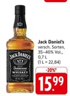 Tennessee Whiskey im Angebot bei E center in Bruchsal Tennessee Whiskey Angebote von Jack Daniel's bei E center Bruchsal für 15,99 €