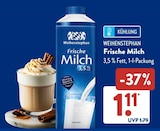 Frische Milch im ALDI SÜD Prospekt Frische Milch von Weihenstephan im aktuellen ALDI SÜD Prospekt für 1,11 €