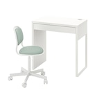 Schreibtisch und Stuhl weiß/hellgrün im Angebot bei IKEA in Elmshorn Schreibtisch und Stuhl weiß/hellgrün Angebote von MICKE/ÖRFJÄLL bei IKEA Elmshorn für 99,98 €