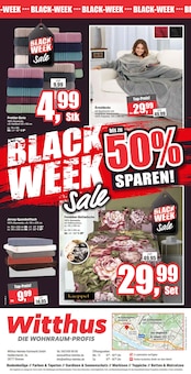 Spannbettlaken im Witthus Heimtex-Fachmarkt GmbH Prospekt "BLACK WEEK" mit 10 Seiten (Bremen)