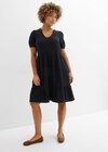 Oversized-Kleid aus Baumwoll-Musselin in schwarz, Musselin Angebote von bonprix bei bonprix. Witten für 28,99 €