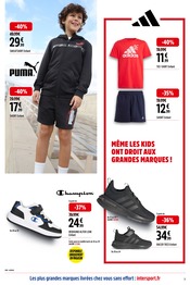 Adidas Angebote im Prospekt "PLUS DE MARQUES SANS CASSER SA TIRELIRE" von Intersport auf Seite 3