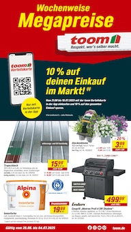 toom Baumarkt Prospekt Respekt, wer's selber macht. mit  Seiten in Wustermark und Umgebung