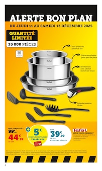 Catalogue Bi1 de la semaine 51, "Noël À PRIX BAS", page 2, 09/12/2025 - 24/12/2025 Prospectus Bi1 en cours, "Noël À PRIX BAS", page 2 sur 56