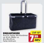 Einkaufskorb Angebote bei Marktkauf Aalen für 7,99 €