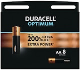Piles Optimum X8 AA / LR06 - DURACELL - Intermarché Hyper à Bordeaux Piles Optimum X8 AA / LR06 - DURACELL en promo chez Intermarché Hyper Bordeaux à 7,19 €