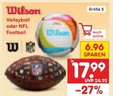 Volleyball oder NFL Football im Angebot bei Netto Marken-Discount in Kassel Volleyball oder NFL Football Angebote von Wilson bei Netto Marken-Discount Kassel für 17,99 €