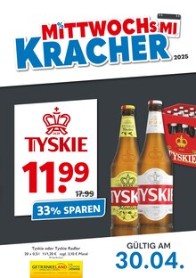 Bier im Getränkeland Prospekt "Mittwochskracher" mit 1 Seiten (Wismar)