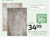 Vintage Teppich Bari Angebote von Novel bei XXXLutz Möbelhäuser Greifswald für 34,99 €
