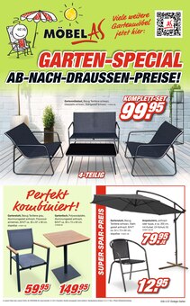 Sonnenschirm im Möbel AS Prospekt "100% GÜNSTIG? LÄSST SICH EINRICHTEN!" mit 16 Seiten (Mannheim)