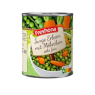 Junge Erbsen mit Möhrchen von Freshona im aktuellen Lidl Prospekt