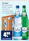 Mineralwasser im Angebot bei Getränkewelt in Wuppertal Mineralwasser Angebote von Sinziger bei Getränkewelt Wuppertal für 4,99 €