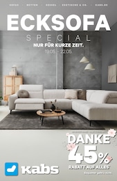 Kabs Prospekt: "ECKSOFA SPECIAL", 12 Seiten, 19.05.2025 - 22.05.2025