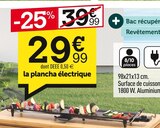 la plancha électrique en promo chez Centrakor Besançon à 29,99 €