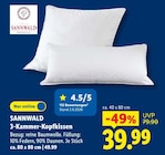 3-Kammer-Kopfkissen im Lidl Prospekt 3-Kammer-Kopfkissen von SANNWALD im aktuellen Lidl Prospekt für 39,99 €