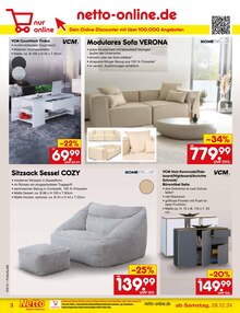 Couch im Netto Marken-Discount Prospekt "Aktuelle Angebote" mit 61 Seiten (Hildesheim)