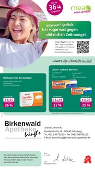Aktueller mea - meine apotheke Prospekt "Unsere Juli-Angebote" für Nürnberg Aktueller mea - meine apotheke Prospekt für Nürnberg mit Seiten