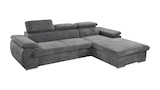 Ecksofa Cord anthrazit Schlaffunktion Bettkasten 284 x 196 cm - CINDY Angebote bei Die Möbelfundgrube Neunkirchen für 899,99 €