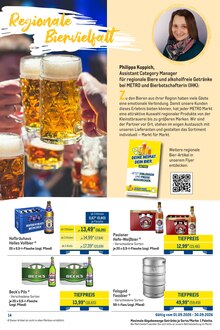 Fassbier im aktuellen METRO Prospekt (Saarbrücken) Fassbier im METRO Prospekt "Monatsmenü September" mit 24 Seiten (Saarbrücken)