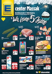 Supermarkt Prospekt von E center Bamberg E center Prospekt: "Wir feiern 5 Jahre", 2 Seiten, 03.08.2026 - 08.08.2026