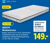 Wendematratze im Lidl Prospekt Wendematratze von IRISETTE im aktuellen Lidl Prospekt für 149,00 €