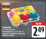 6 bunte Eier bei EDEKA im Hettstadt Prospekt für 2,49 €