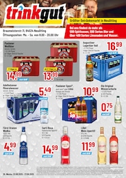 Trinkgut Prospekt für Neuötting mit 4} Seiten Trinkgut Prospekt für Neuötting: "Größter Getränkemarkt in Neuötting", 4 Seiten, 22.09.2025 - 27.09.2025