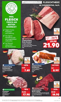 Rindfleisch im Kaufland Prospekt "Aktuelle Angebote" mit 56 Seiten (Bremerhaven)