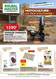 Catalogue Rural Master à Le Soler cette semaine, valable du 07/09/2026 au 26/09/2026 Prospectus Rural Master à Le Soler, "RURAL MASTER", 24 pages de promos valables du 07/09/2026 au 26/09/2026