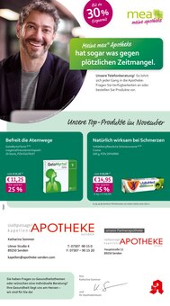 Aktueller mea - meine apotheke Prospekt "Unsere November-Angebote" Seite 1 von 4 Seiten für Senden