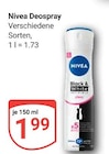 Deospray Angebote von Nivea bei GLOBUS Plauen für 1,99 €