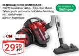 Bodensauger ohne Beutel BS1308 im Angebot bei GLOBUS in Saarbrücken Bodensauger ohne Beutel BS1308 Angebote von CAT KONG bei GLOBUS Saarbrücken für 29,99 €