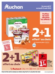 Catalogue Auchan à Lille, avec 56 pages Prospectus Auchan à Lille, "Profitez de notre sélection "les offerts !"", 56 pages, 17/08/2022 - 23/08/2022