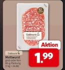 Aktuelle Mettwurst Angebote bei nah&frisch in Münster Aktuelles Mettwurst grob Angebot bei nah&frisch in Münster ab 1,99 €