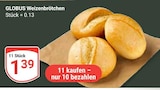 Weizenbrötchen von Globus für 1,39 € bei GLOBUS im Angebot Weizenbrötchen von Globus im aktuellen GLOBUS Prospekt