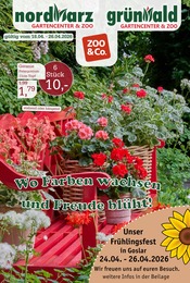 Aktueller Garten-Center Nordharz GmbH & Co. KG Prospekt mit Pflanzen, "Wo Farben wachsen und Freude blüht!", Seite 1