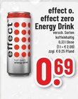 effect o. oder effect zero Energy Drink Angebote von effect bei Marktkauf Voerde für 0,69 €