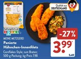 Panierte Hähnchen-Innenfilets von MEINE METZGEREI im aktuellen ALDI SÜD Prospekt