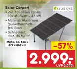 Solar-Carport Angebote von Juskys bei Netto Marken-Discount Hannover für 2.999,00 €