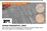 Terrassenplatte „Corso“ im Angebot bei OBI in Hilden Terrassenplatte „Corso“ Angebote von Diephaus bei OBI Hilden für 2,99 €