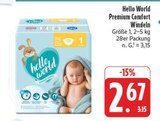 Windeln im Angebot bei E center in Ansbach Windeln Angebote von Hello World bei E center Ansbach für 2,67 €